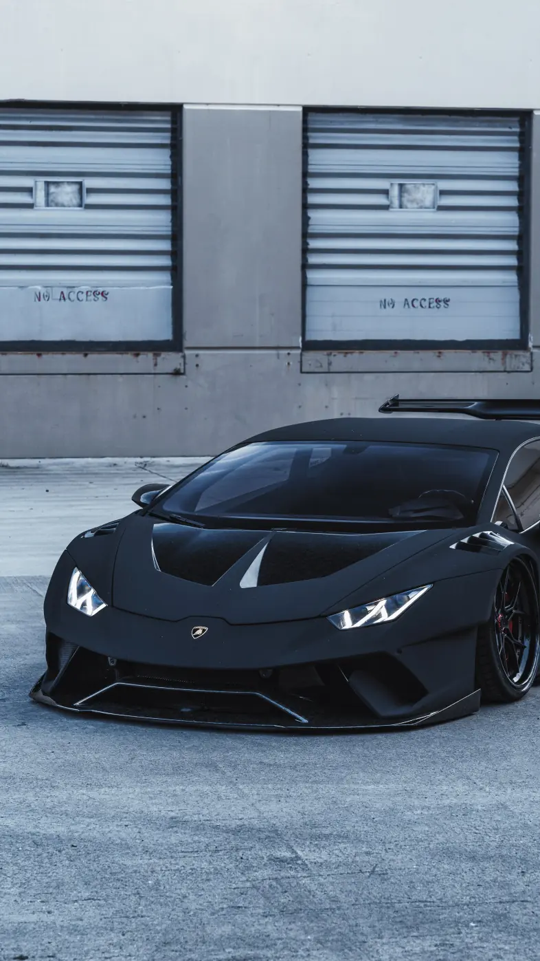 black lamborghini huracan car wallpaper