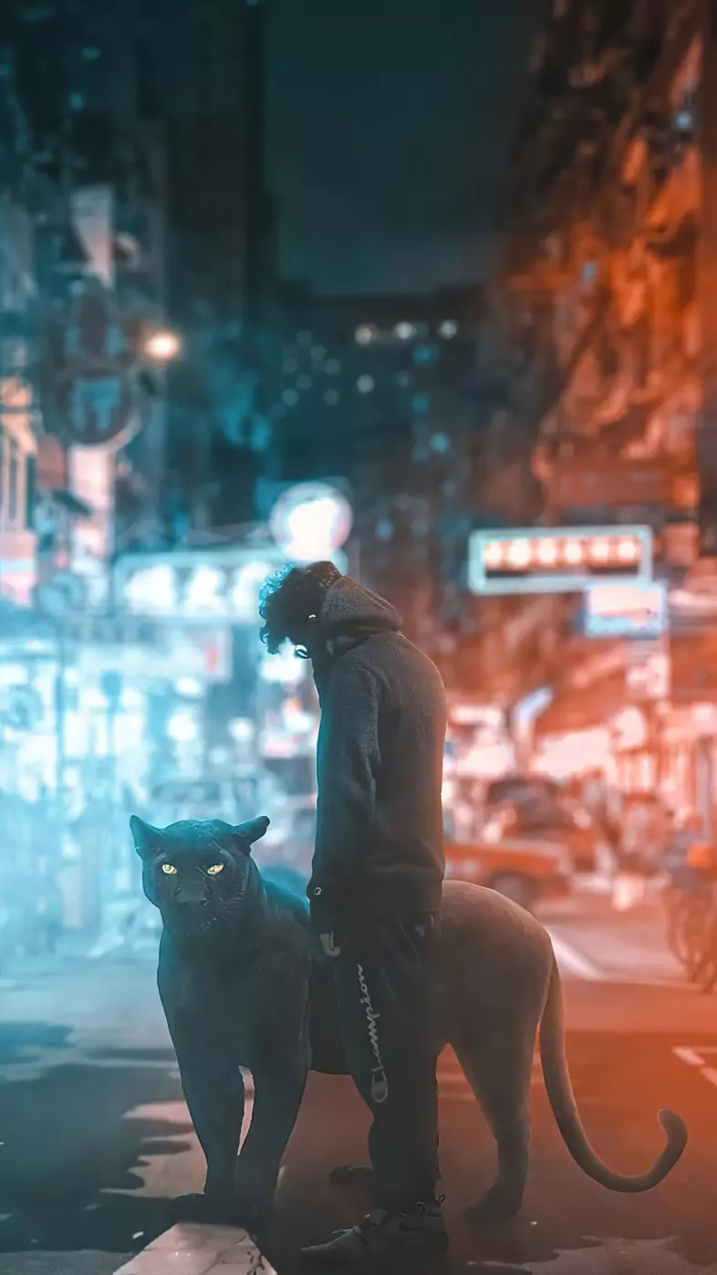 black panther boy wallpaper