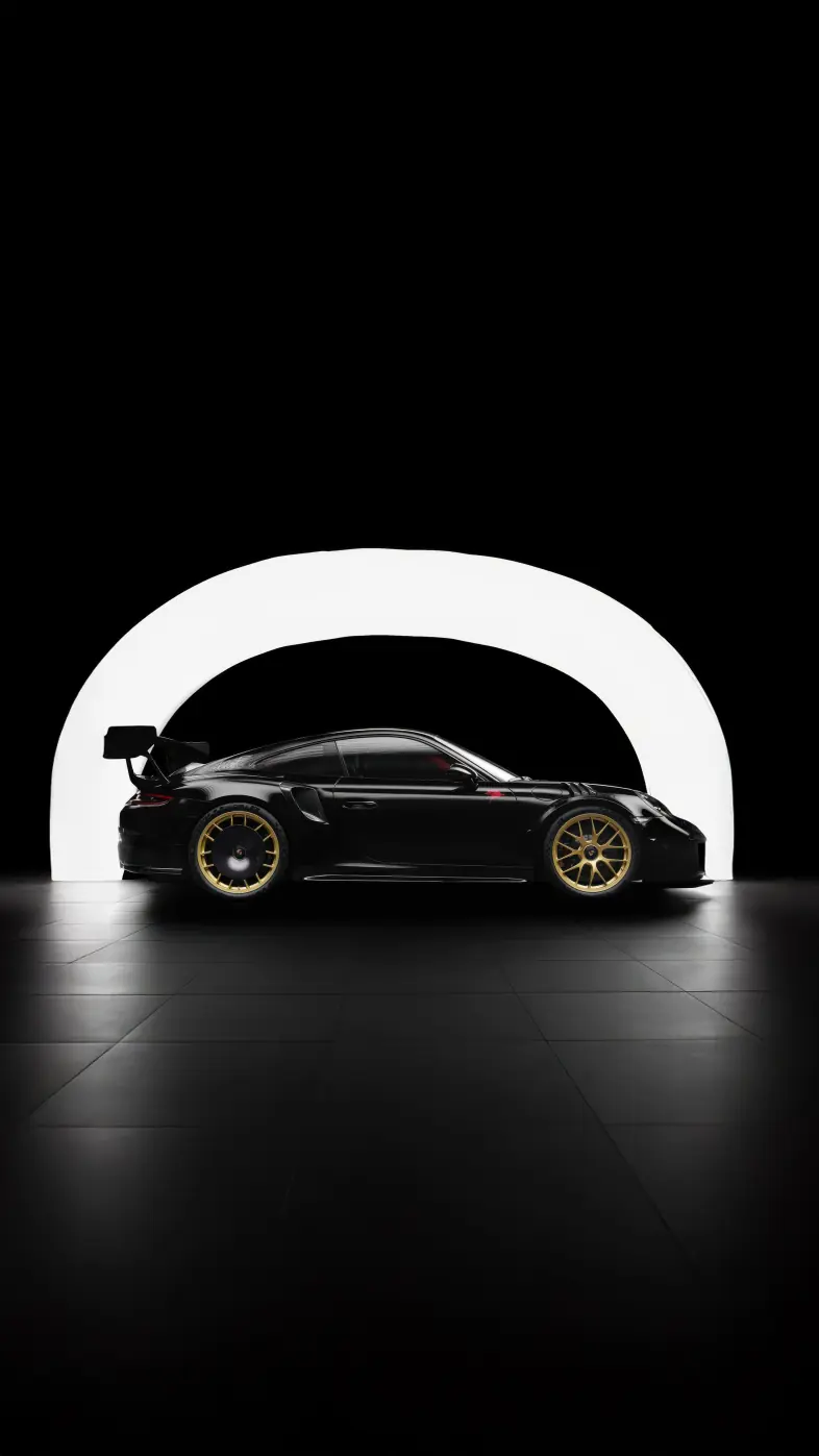 black porsche 911 car wallpaper