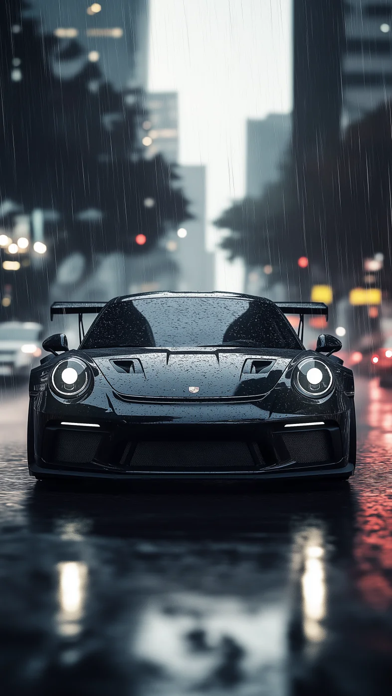 black porsche gt3 wallpaper