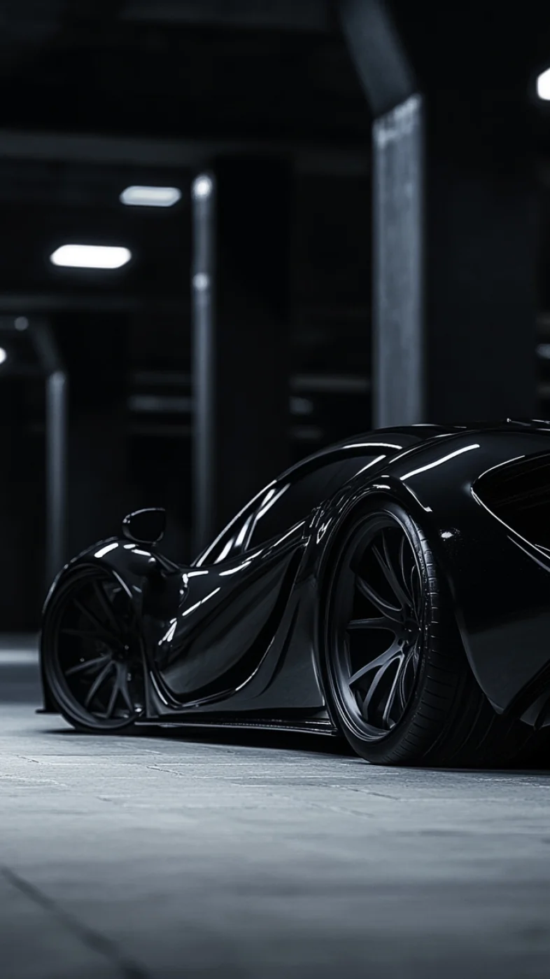 black sports car wallpaper