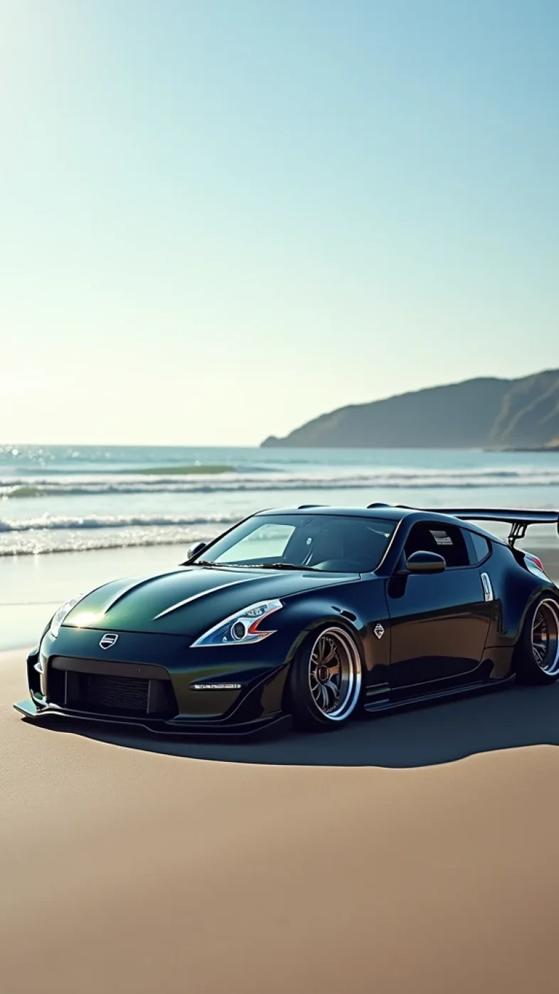black sports car wallpaper