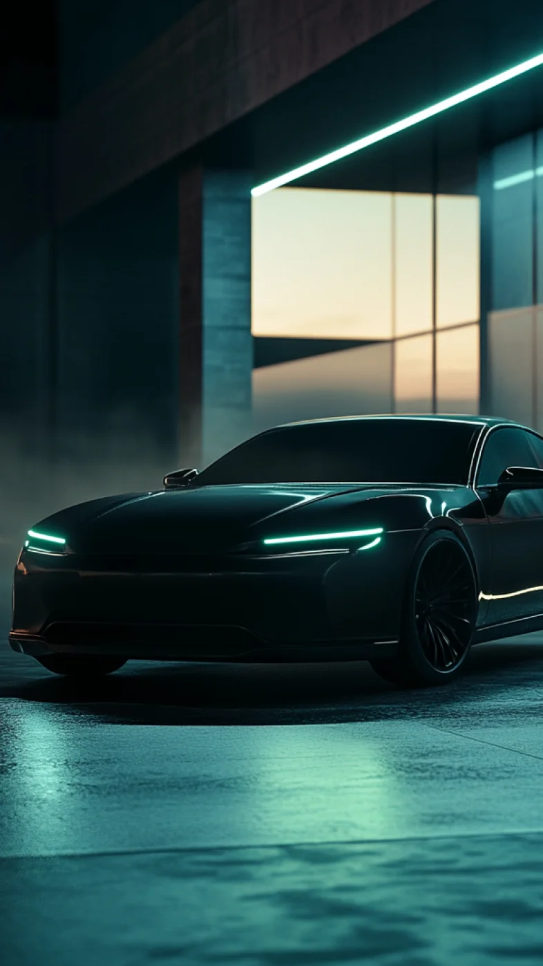 black sports car wallpaper