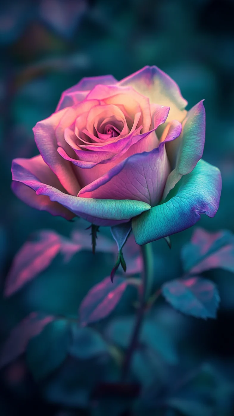 blooming rose wallpaper