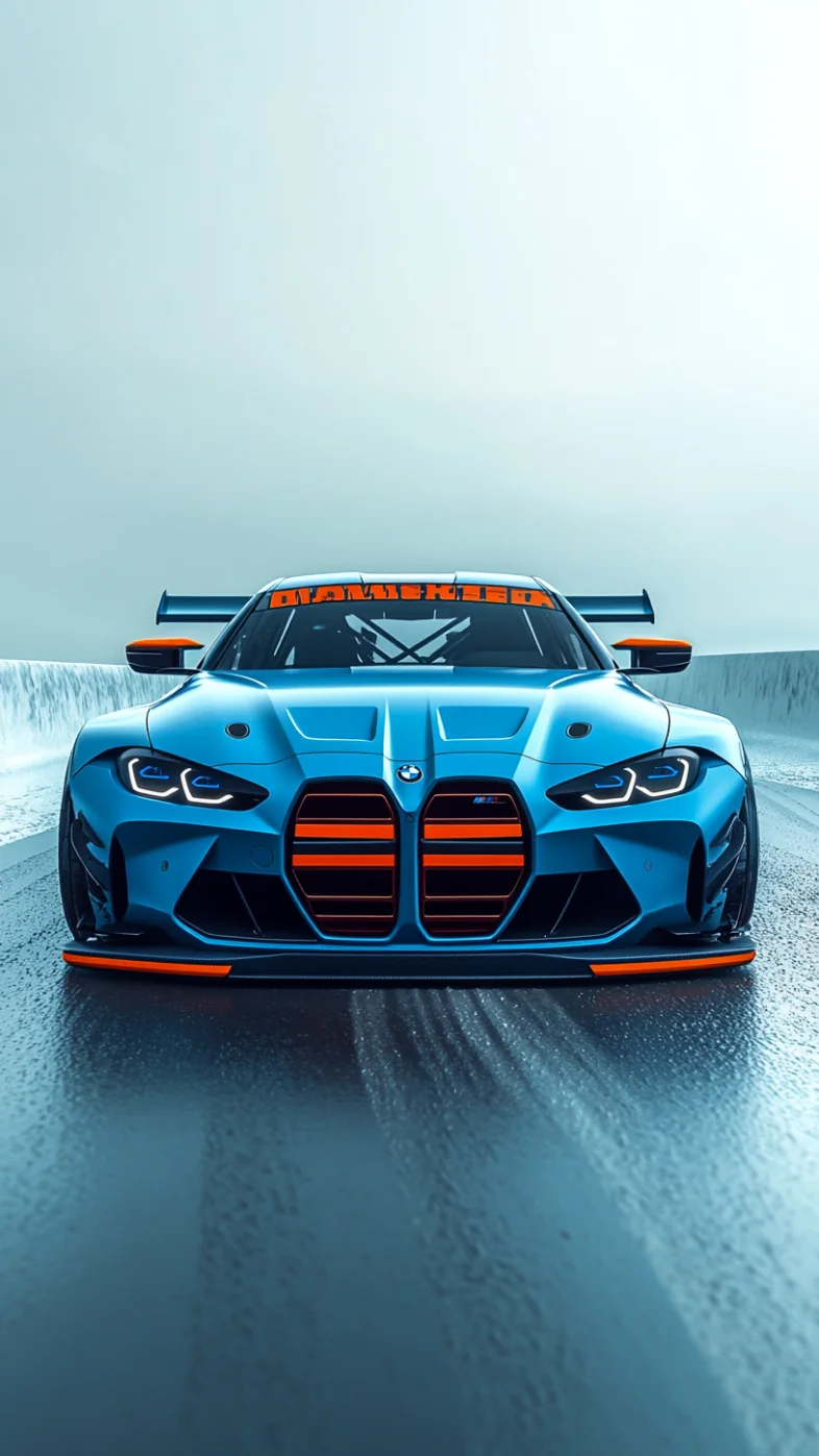blue BMW M4 wallpaper