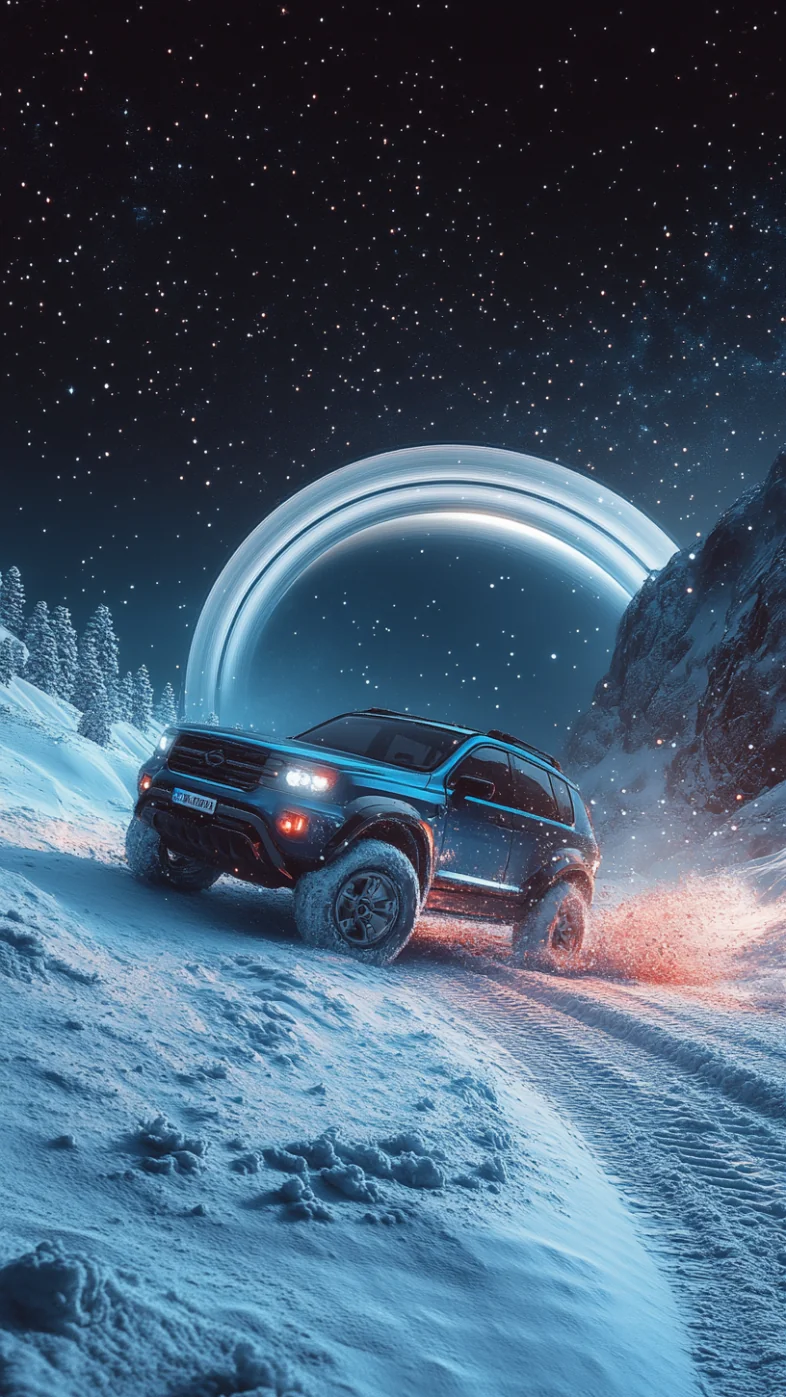 blue SUV car wallpaper