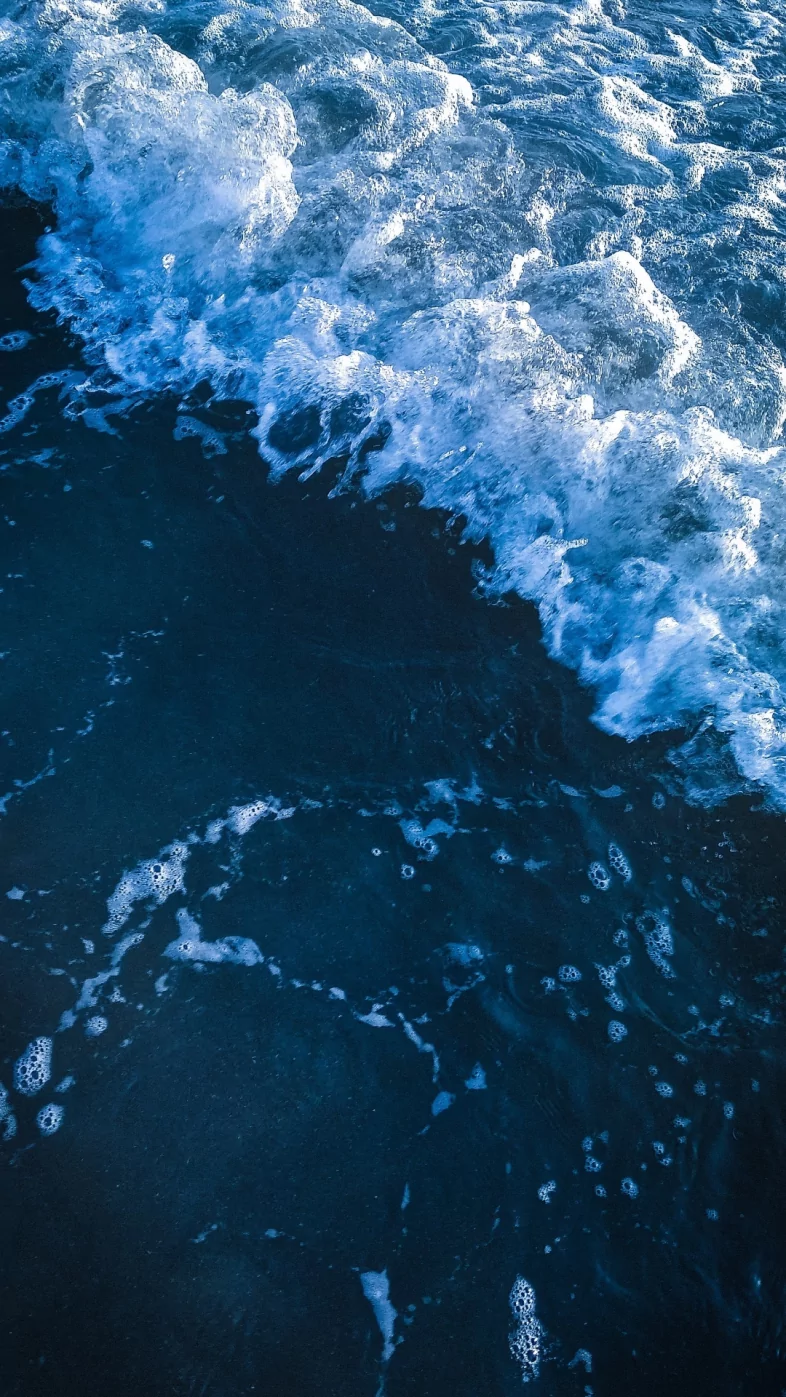 blue aesthetic ocean night wallpaper