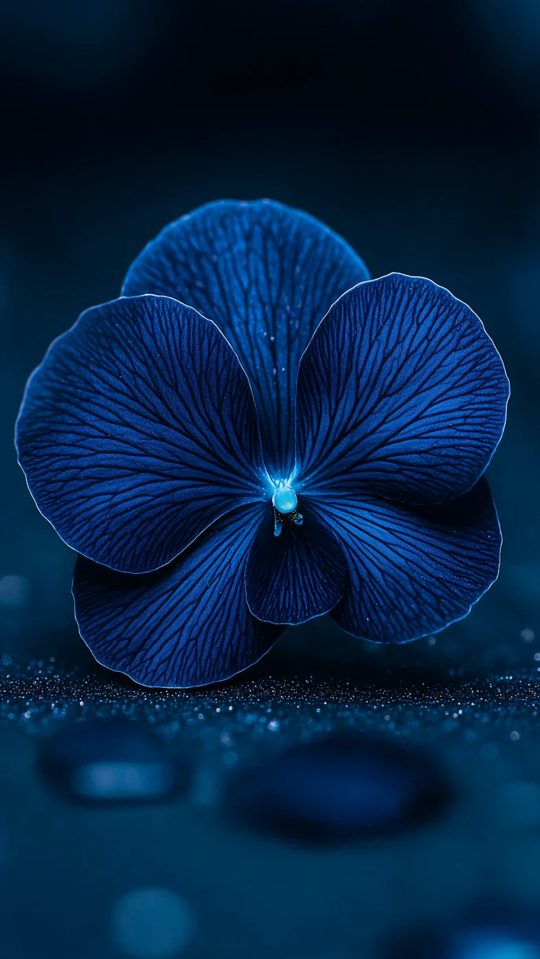 blue and purple flower wallpaper