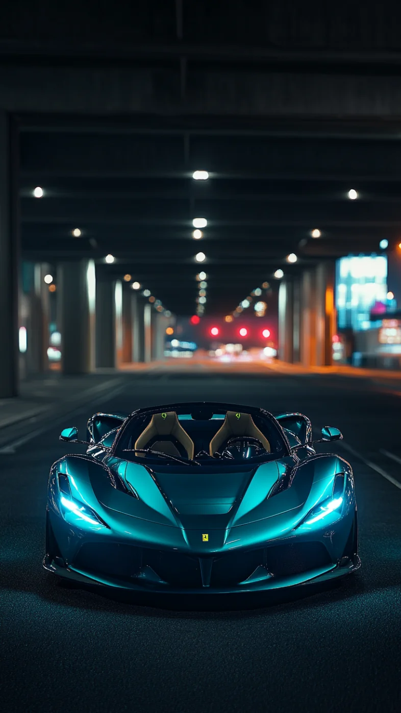 blue emerald supercar wallpaper