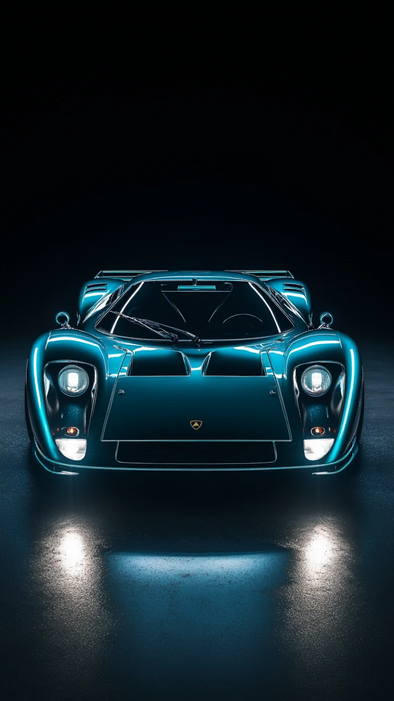 blue emerald supercar wallpaper