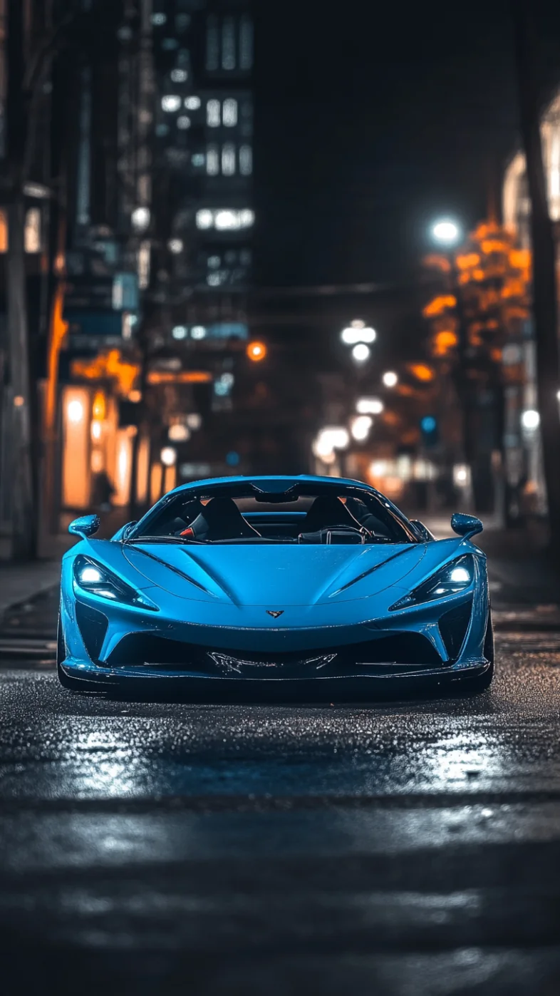 blue emerald supercar wallpaper