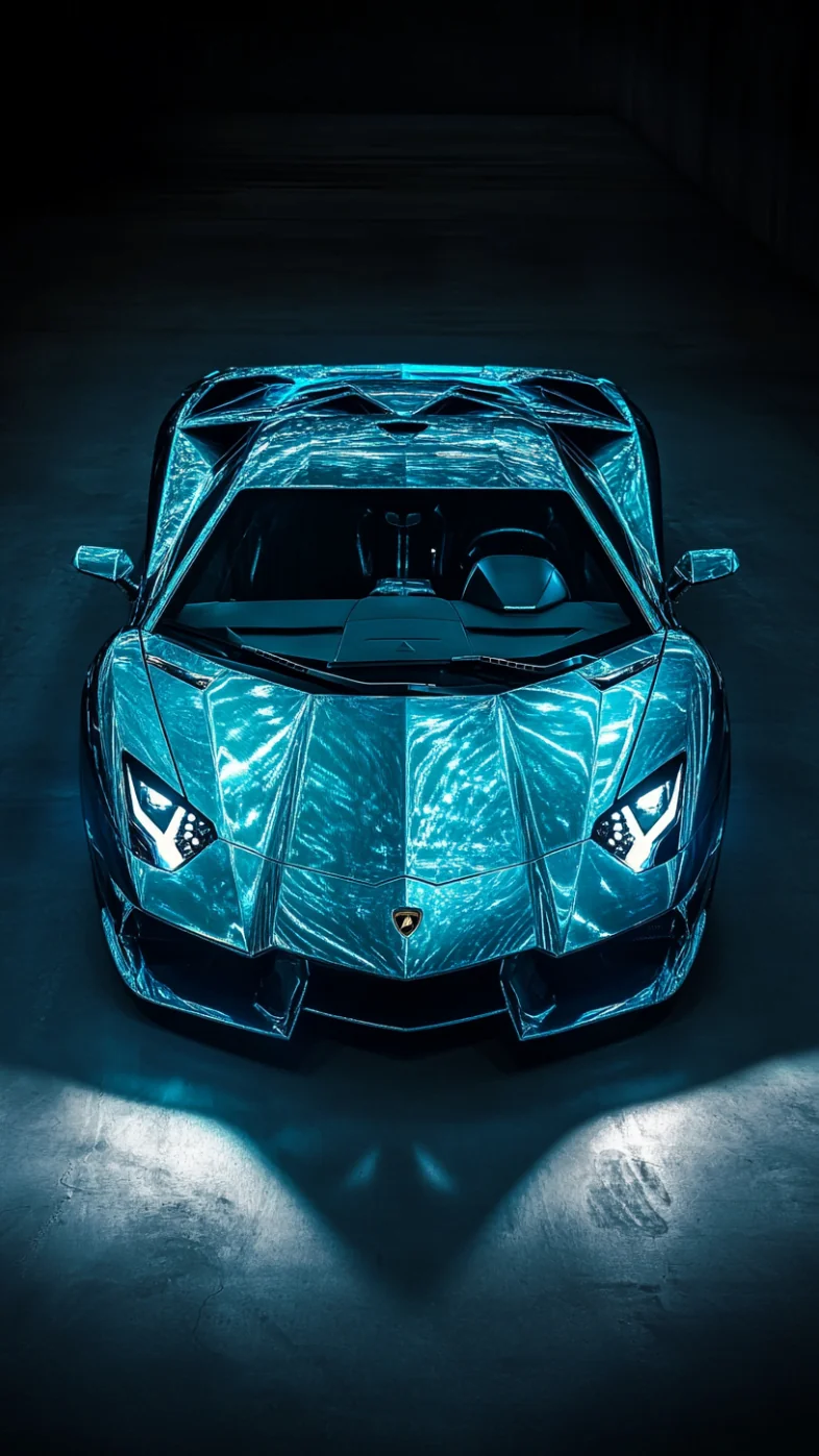 blue emerald supercar wallpaper