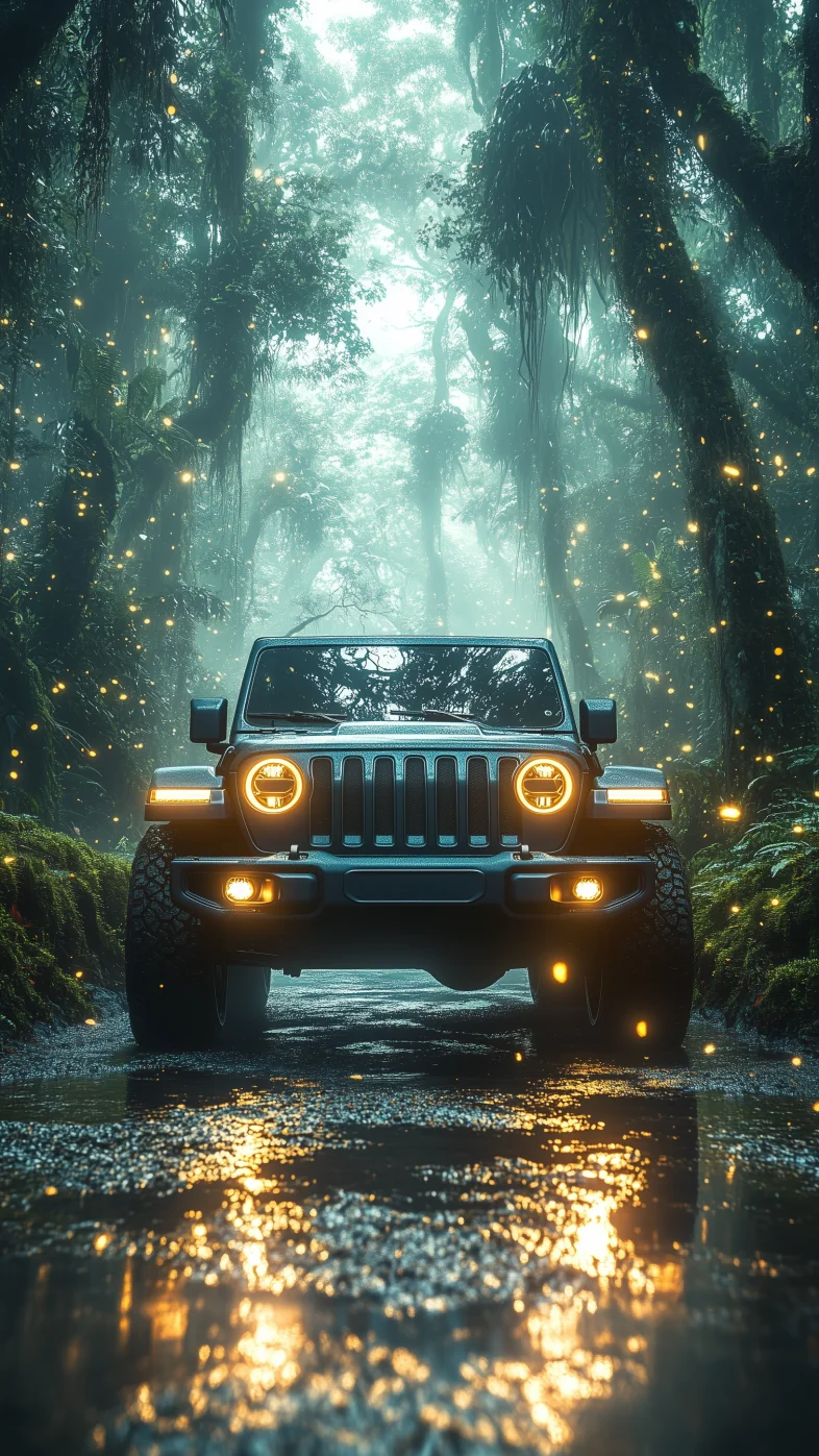 blue jeep car wallpaper