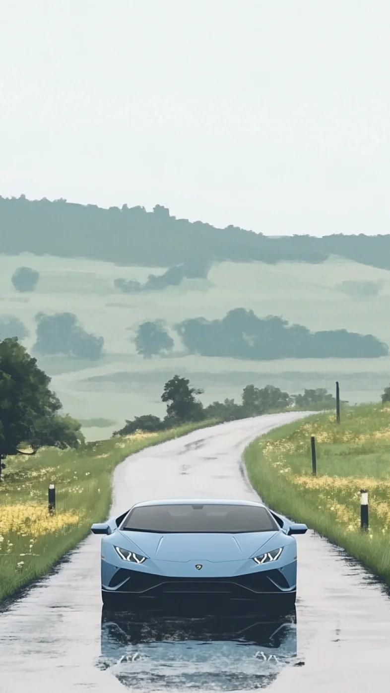 blue lamborghini car wallpaper