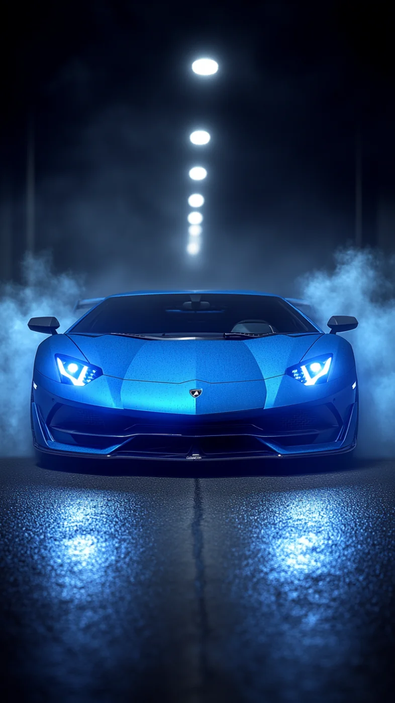blue lamborghini car wallpaper