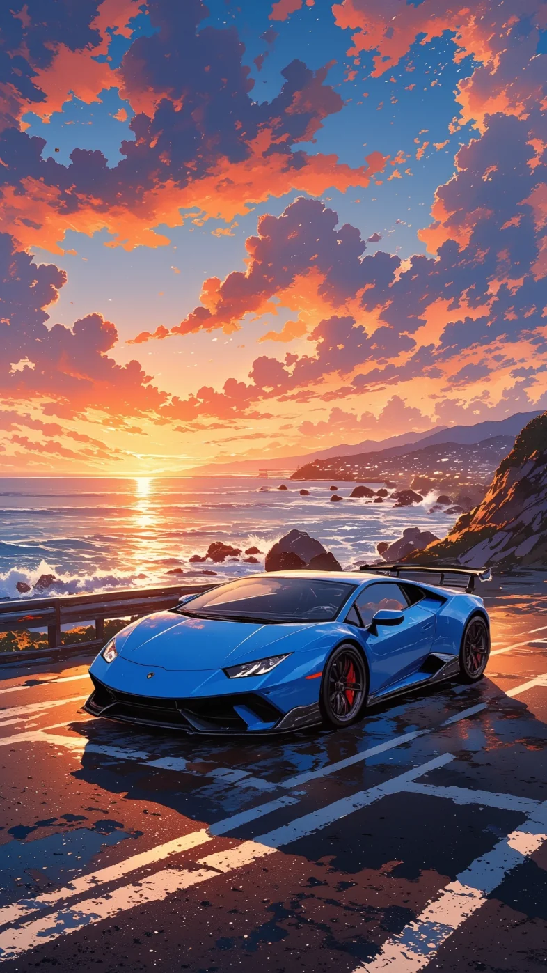 blue lamborghini car wallpaper