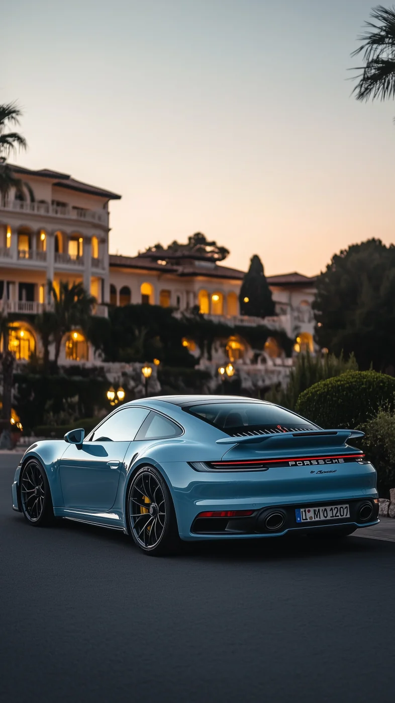 blue porsche 911 car wallpaper