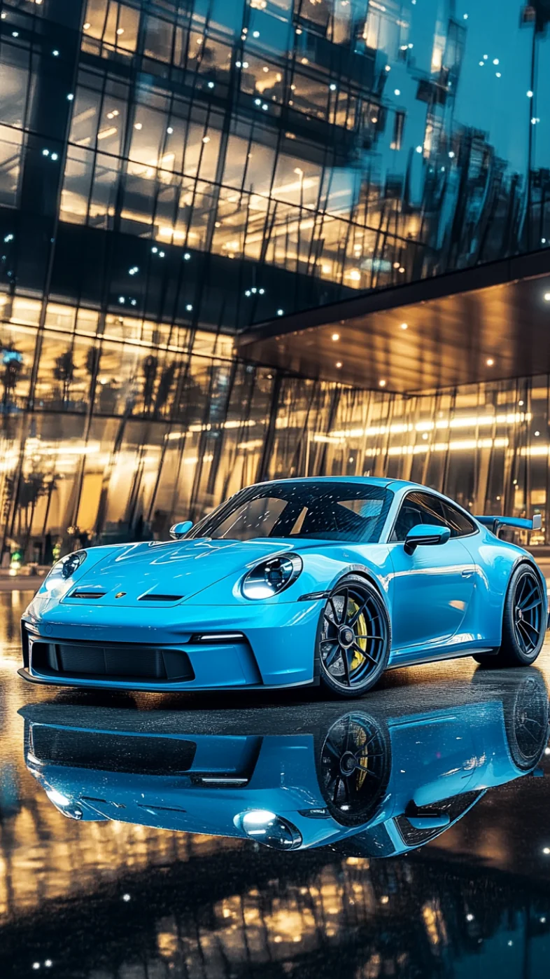 blue porsche 911 gt3 car wallpaper
