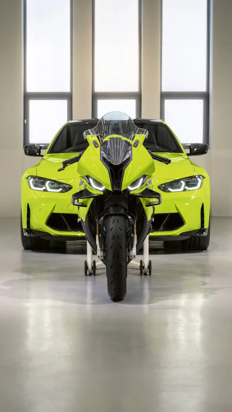 bmw m edition car bike wallpaper