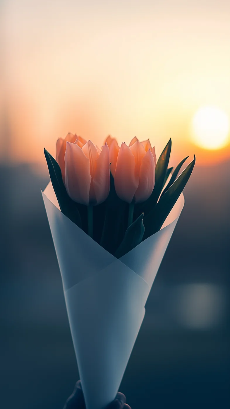 bouquet of tulips wallpaper
