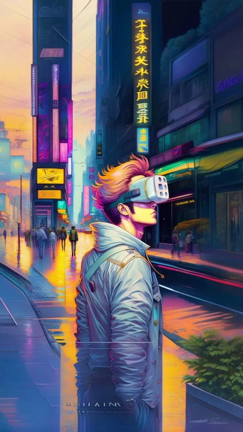 boy Cyberpunk Style wallpaper