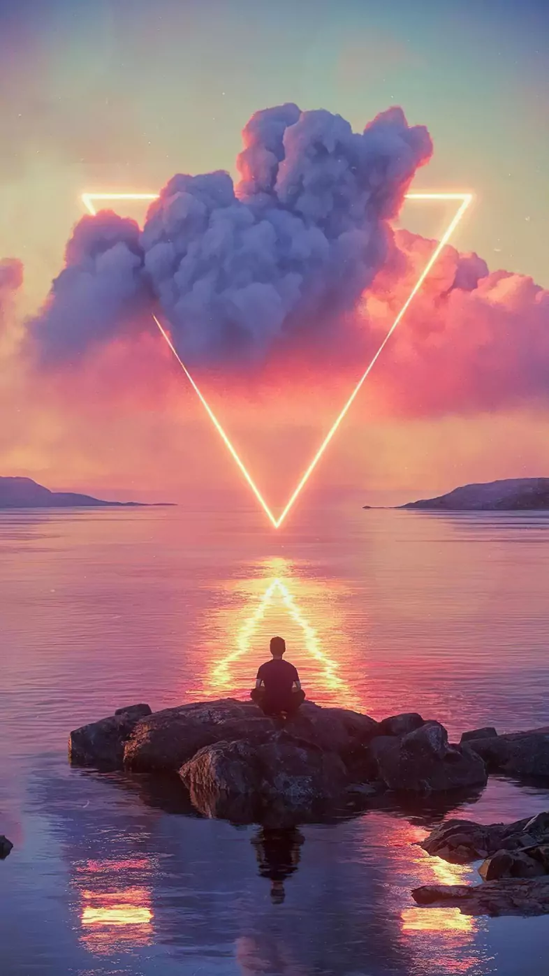 boy meditating wallpaper