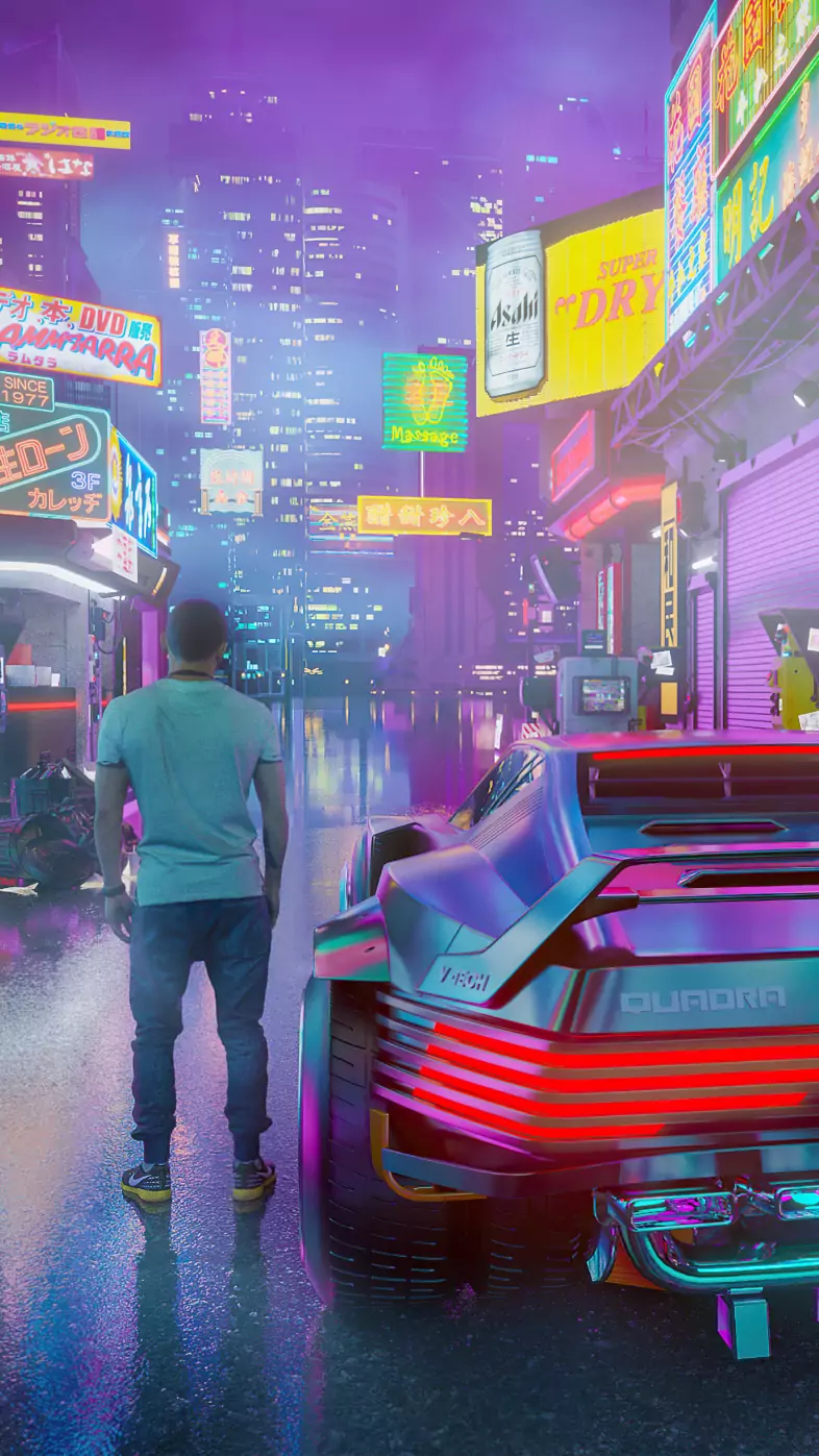 boy night city wallpaper