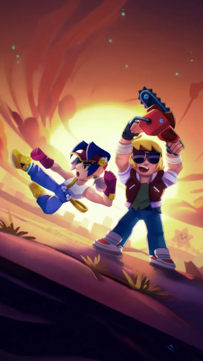 brawl stars cartoon wallpaper