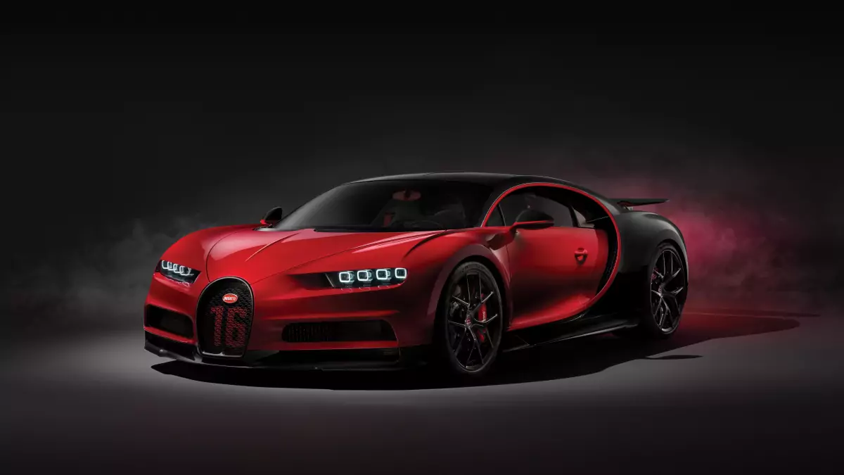 bugatti chiron sport car wallpaper