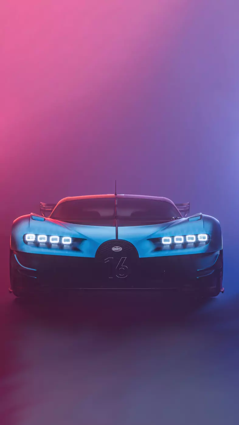 bugatti chiron vision gt cgi car wallpaper