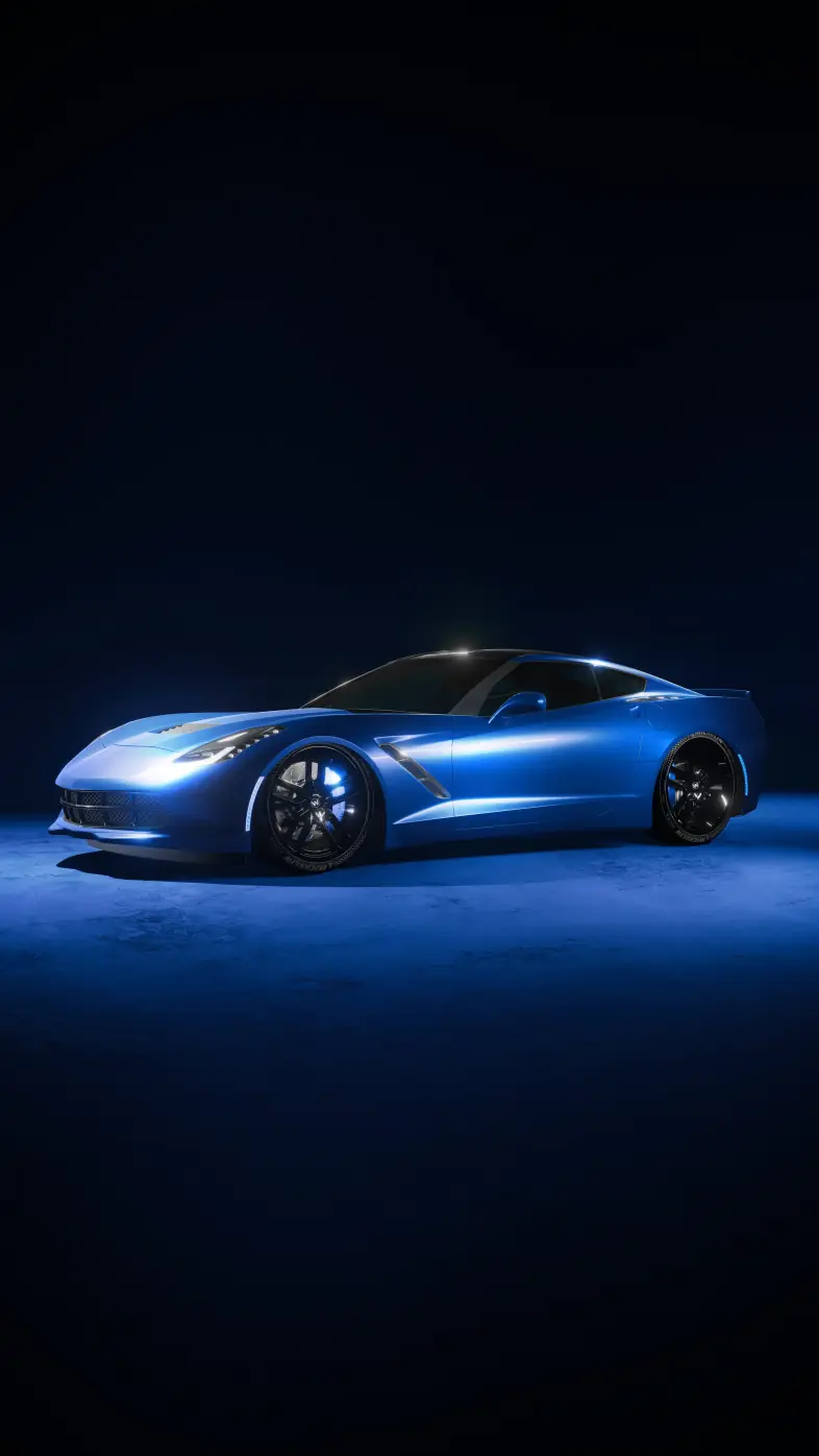 bule car wallpaper