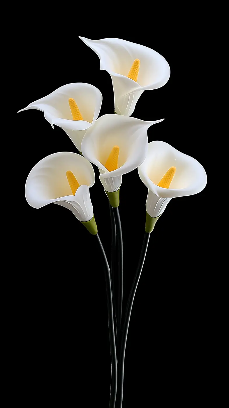 calla lilies flower bud white black wallpaper