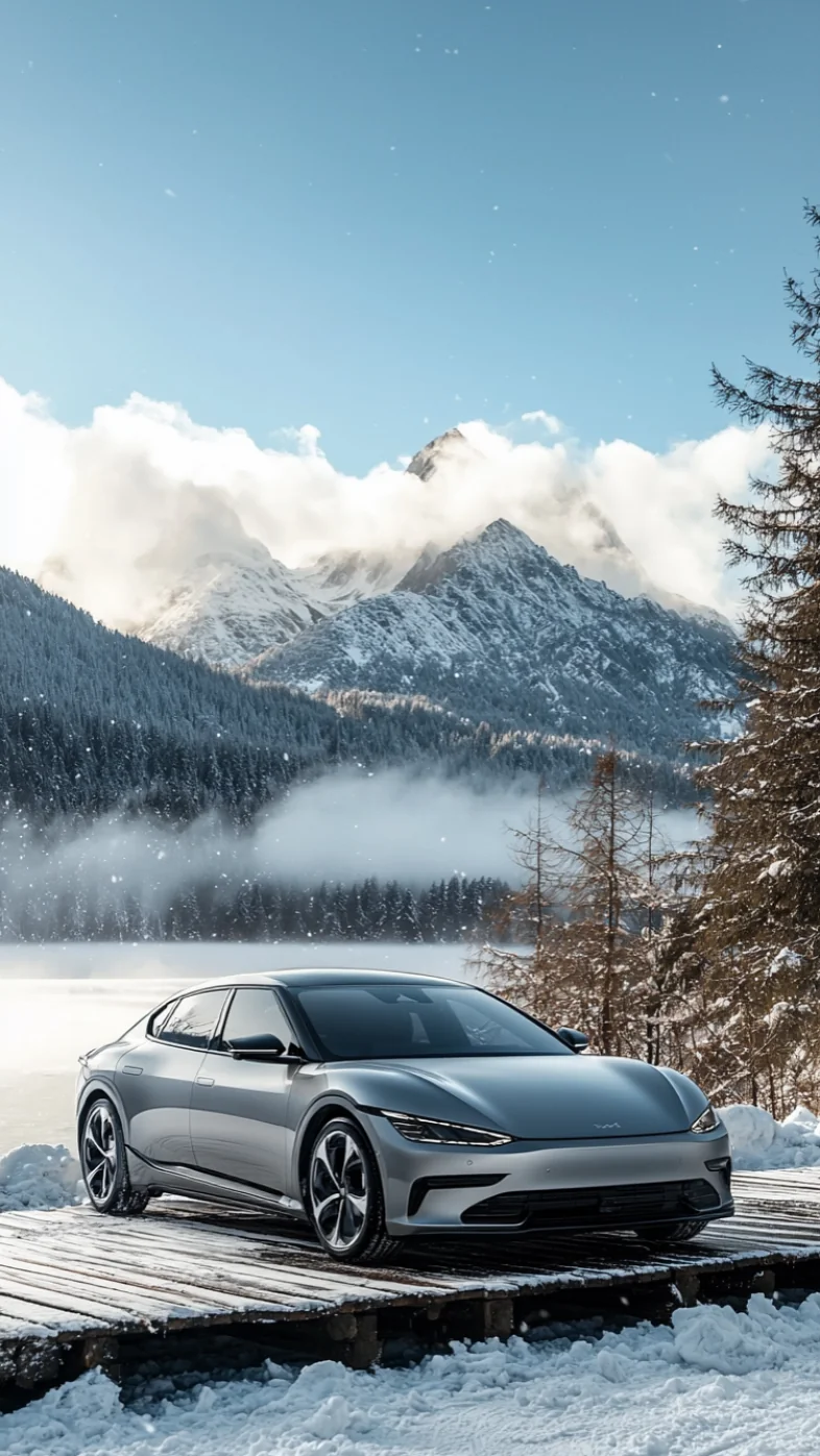 car with snow wallpaper