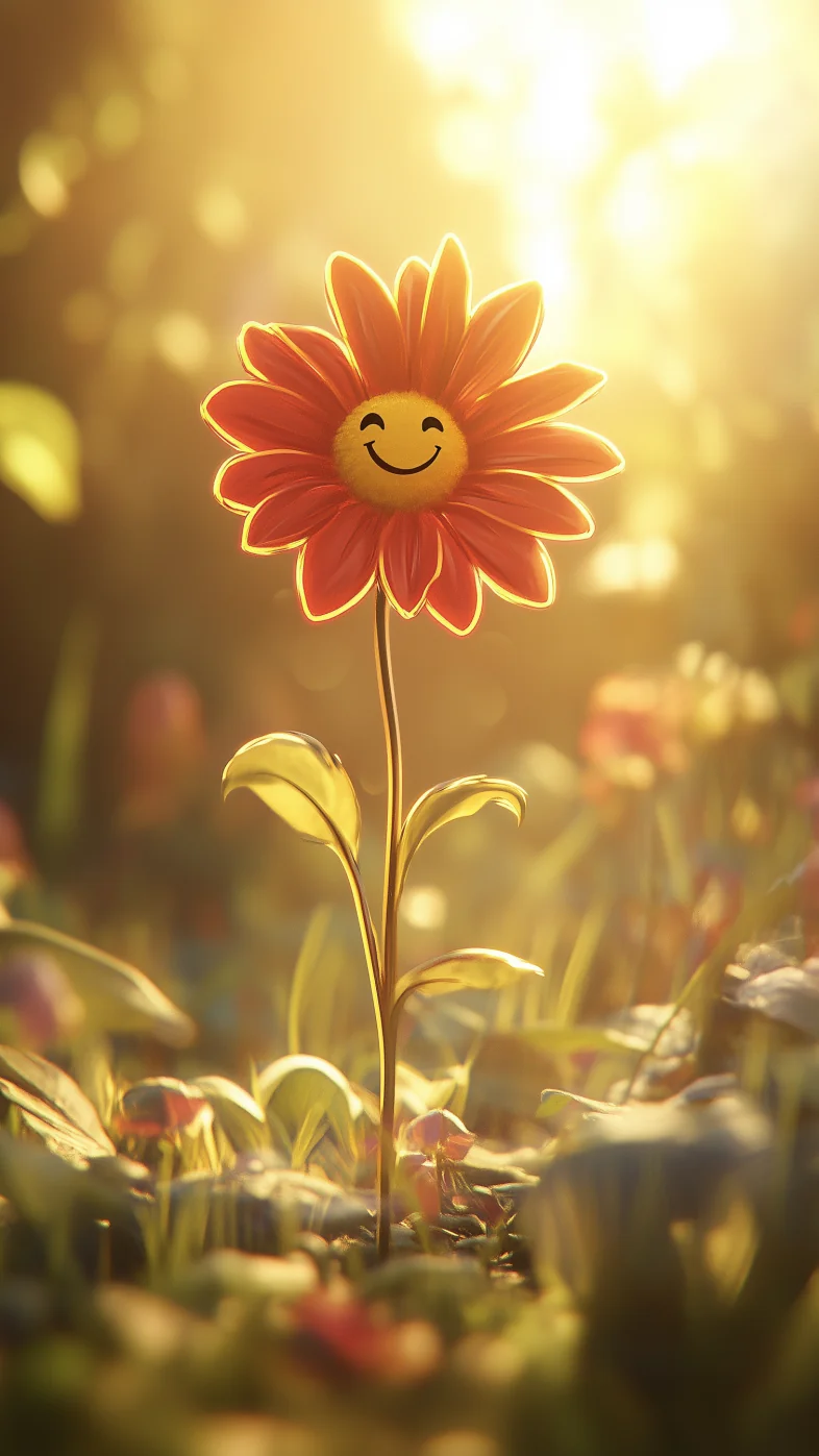 cartoon gerbera flower wallpaper