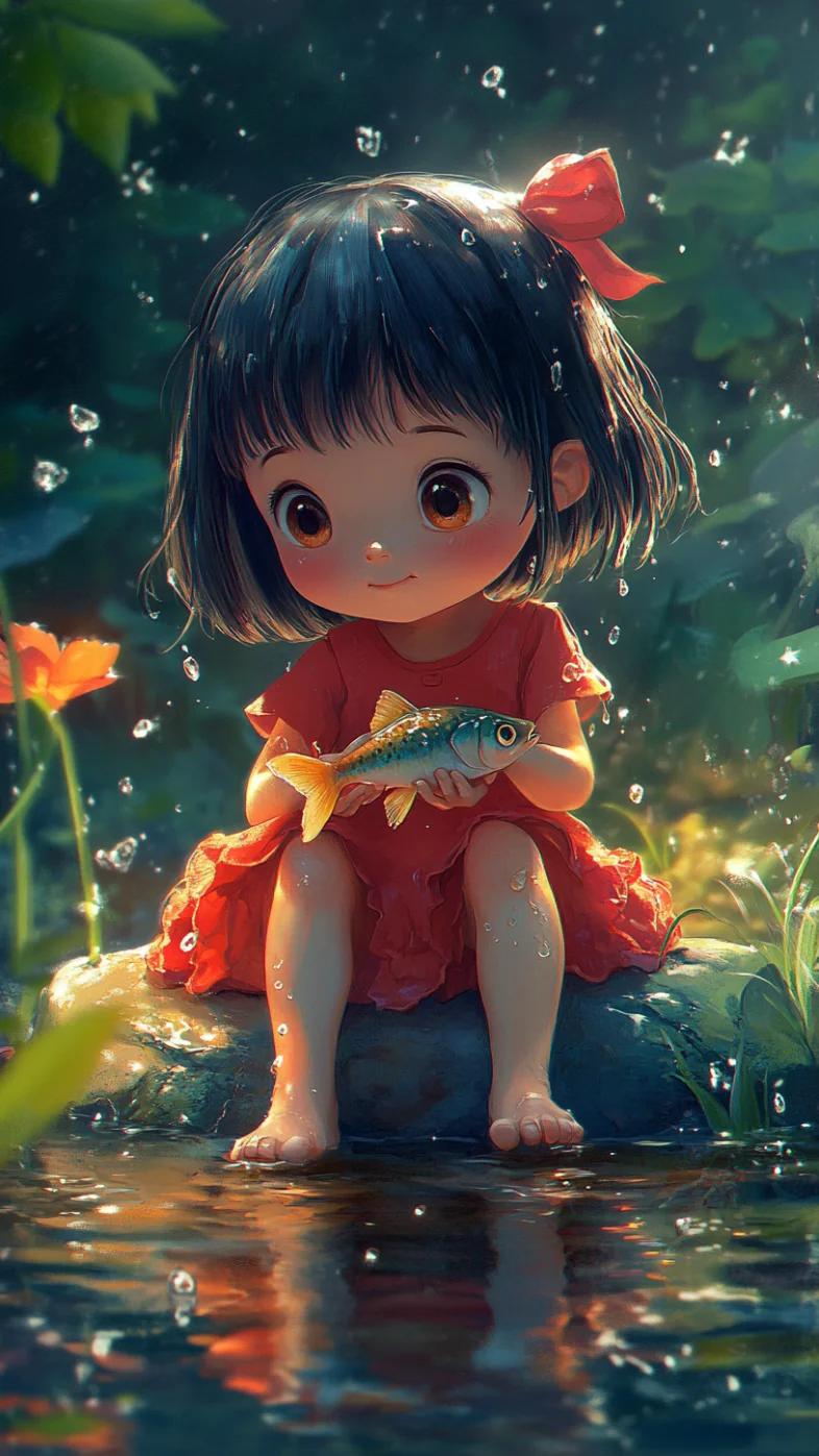 cartoon girl wallpaper