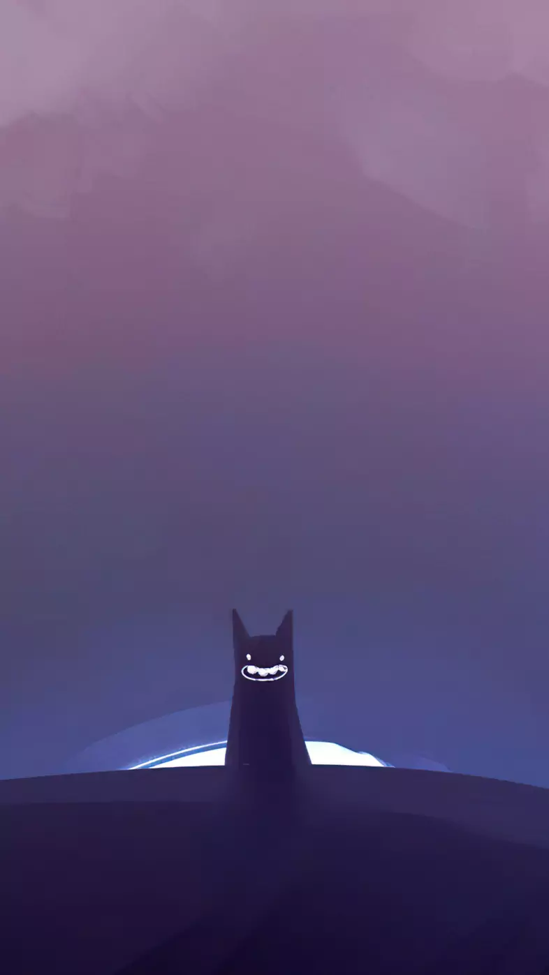 cat minimal halloween wallpaper
