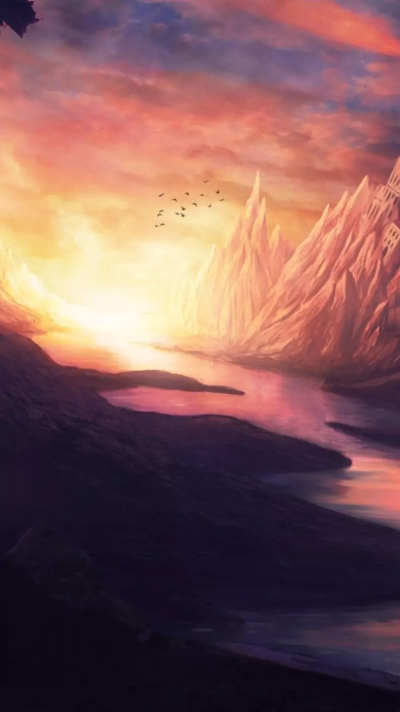 cave castle wallpaper