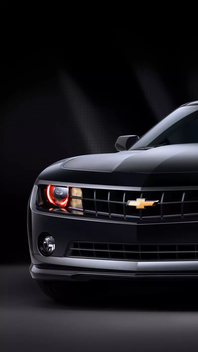 chevrolet camaro black car wallpaper