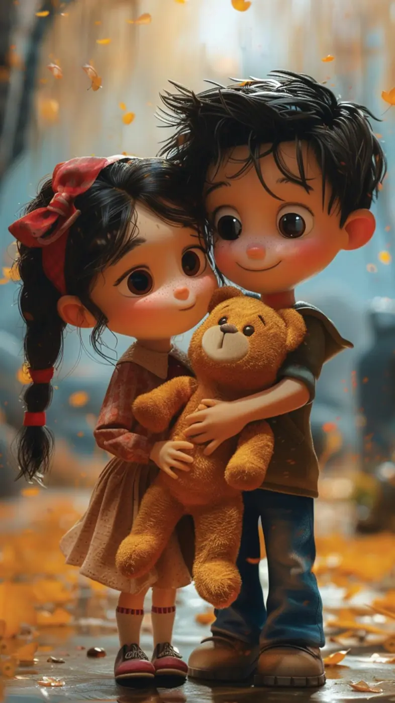 children couple wallpaper