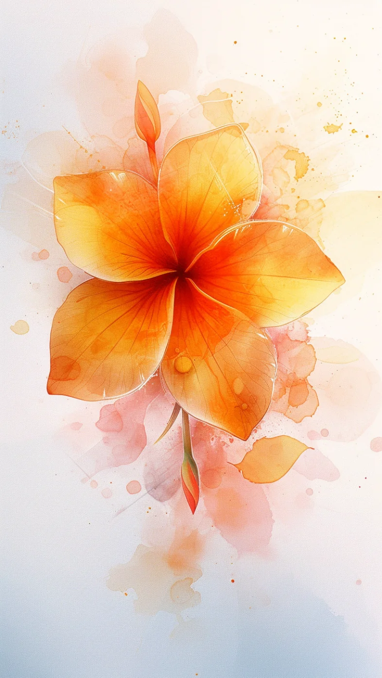 cinniko Jasmine flower minimalist wallpaper