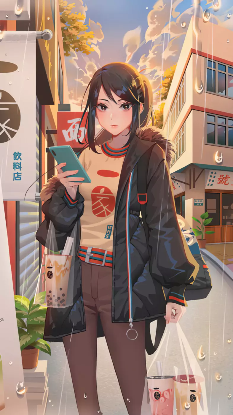 city covers anime wallpaper