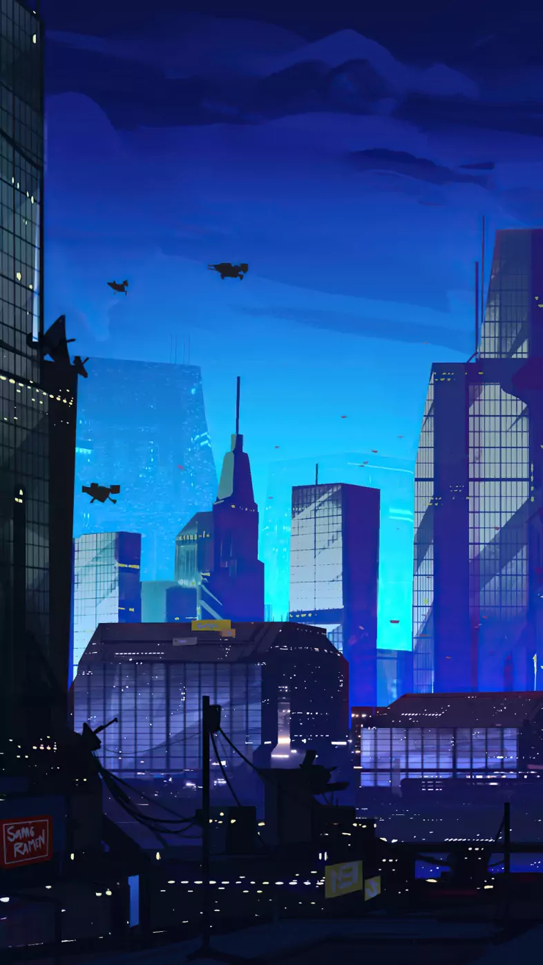 city futuristic wallpaper