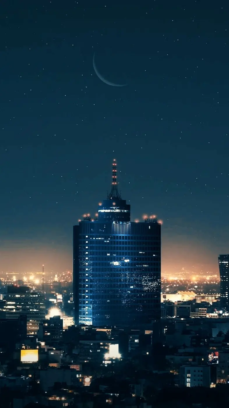 city lights skyscraper buildings  wallpaper