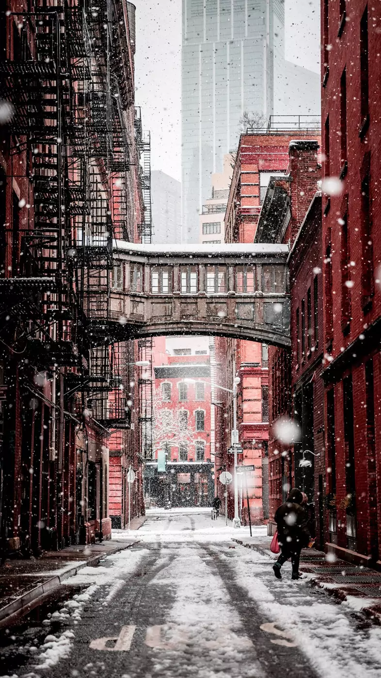 city winter wallpaper