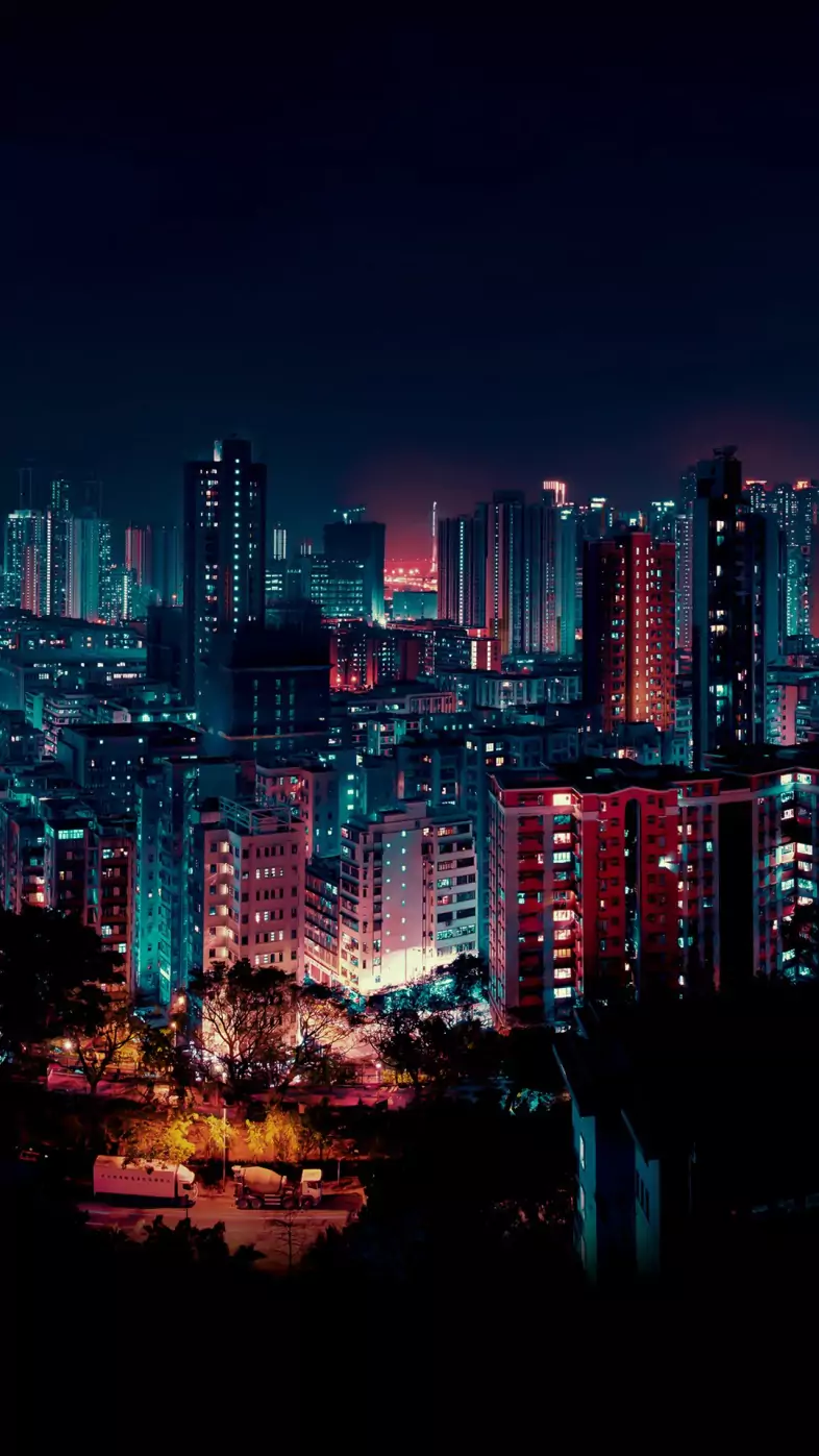 cityscape night buildings city  wallpaper