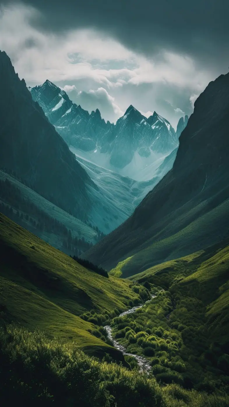 cloud mountain natural landscape wallpaper