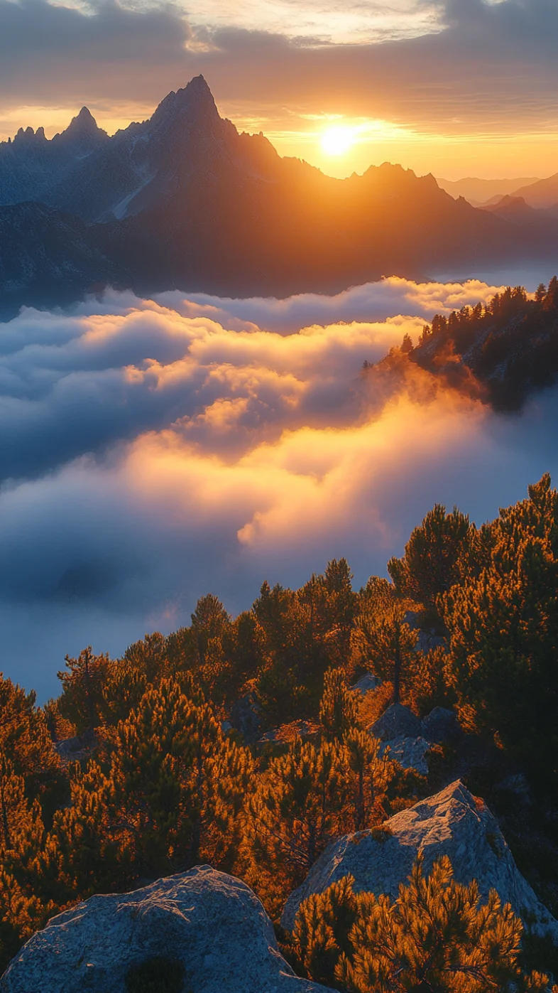 cloudy Mountain wallpaper
