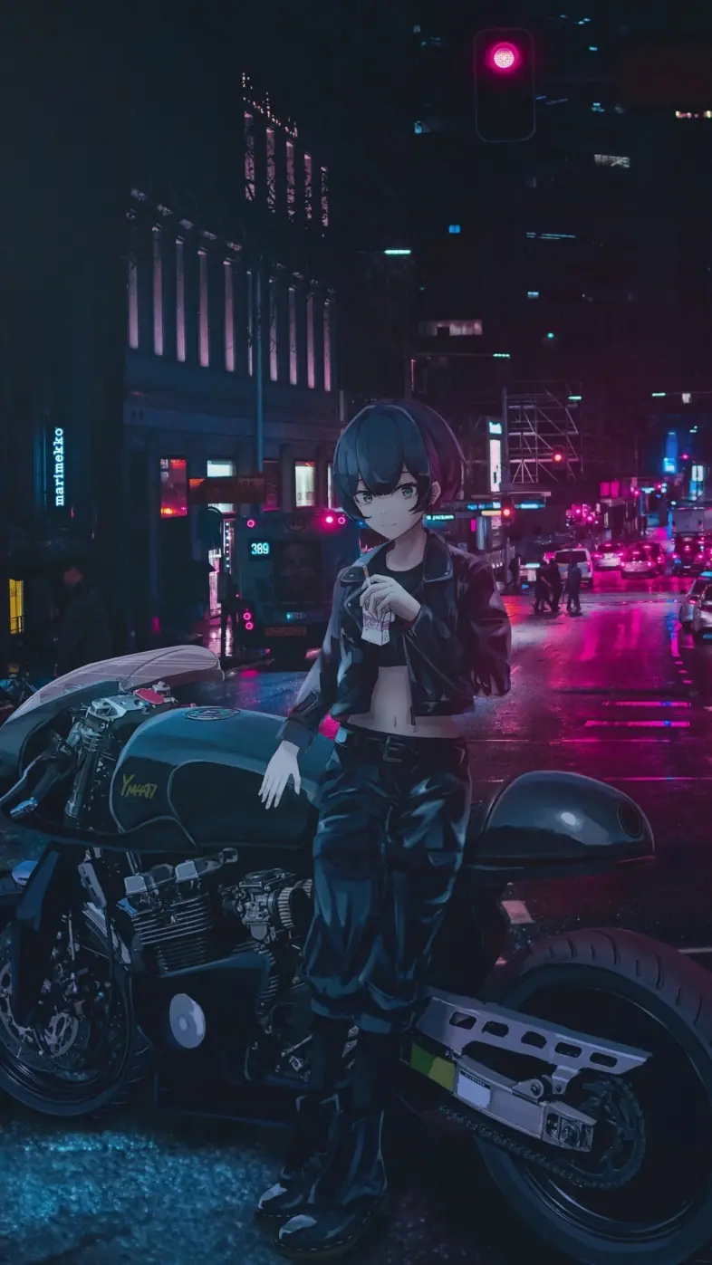 cool anime girl wallpaper