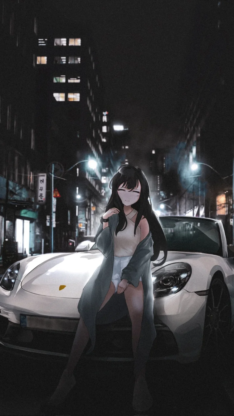 cool anime girl wallpaper
