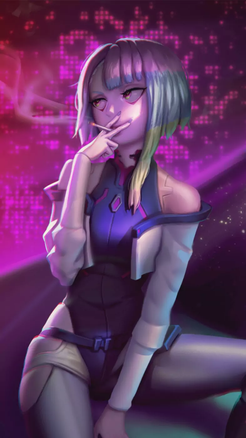 cool lucy digital illustration wallpaper